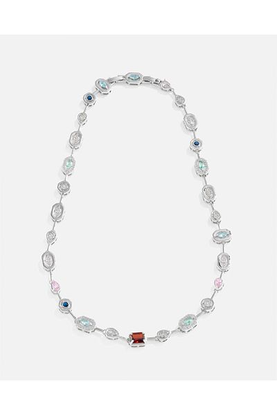 LONDONACS Silver Color Choker Necklace
