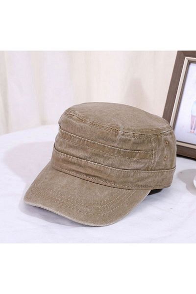 LAGRANZE Castro Men's Canvas Military Cotton Summer Hat
