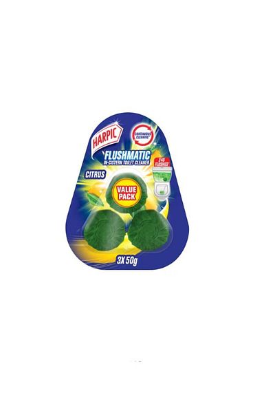 Harpic Toilet Block Citrus 3 X 50g