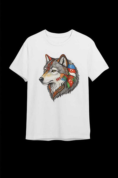 Sende Yakala Wolf Printed Thşirt