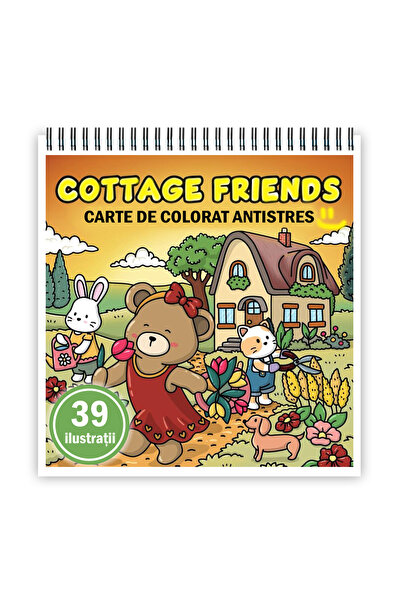 Legendary Gifts Carte de colorat antistres, 39 de imagini Cottage Friends, 84...
