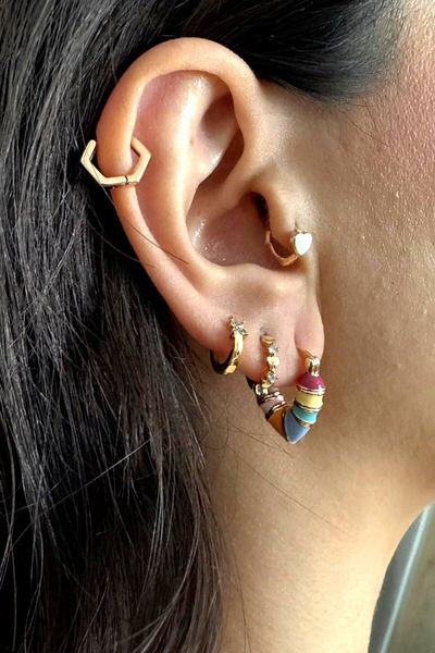 Angels And Wings Colorful Stylish Design V Model Earrings