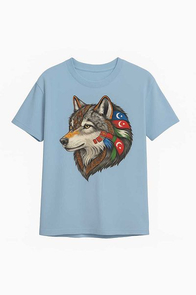 Sende Yakala Wolf Printed Thşirt