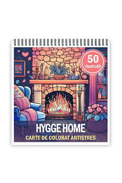 Legendary Gifts Βιβλίο ζωγραφικής κατά του στρες, 50 εικόνες Hygge Home, 106 ...