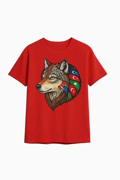 Sende Yakala Wolf Printed Thşirt