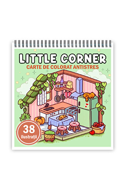 Legendary Gifts Carte de colorat antistres, 38 de imagini Little Corner, 82 pagini