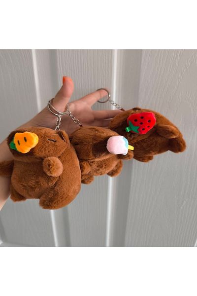 senacacollection Capybara (KAPIBARA) Λούτρινο Μπρελόκ 13 εκ. Τσάντα Charmi 1 Τεμάχιο