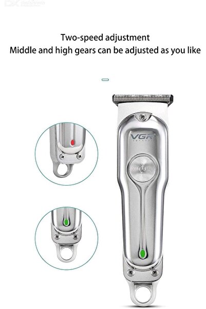 VGR V-071 Professional Hair Trimmer Stainless Steel USB Charging
