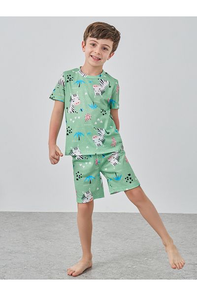 Styli Graphic Print Short Sleeve T-Shirt and Shorts Pyjama Set