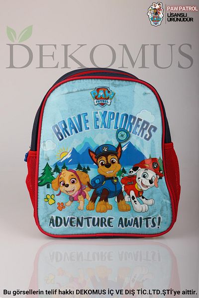 PAW PATROL New Season Licensed Single Compartment Small Size 32 cm Kindergarten Bag with Dekomus