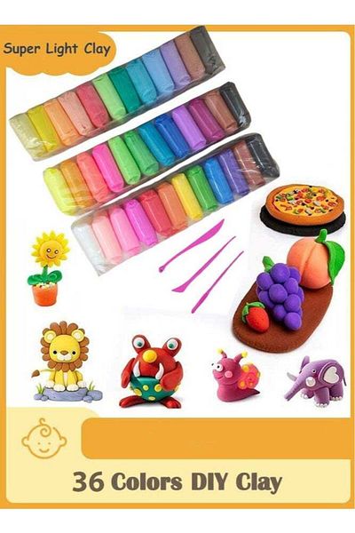 Generic 36 Different Colors DIY Plasticine for Kids Education, Super Light Modelling Clay Interactive Toy