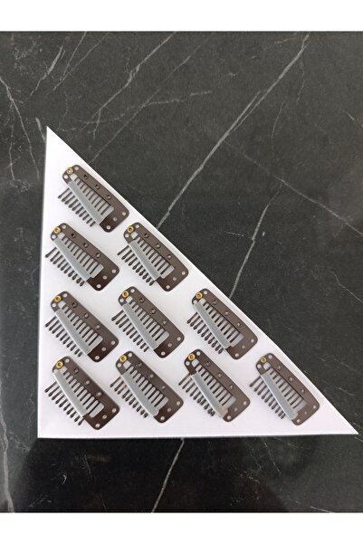 MutluBiDünya 10 Adet Dişli Peruk Klipsi Çıtçıt Saç Tokası Çok Amaçlı Toka