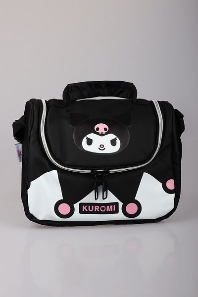 kuromi New Season Licensed "Shadow Chic Collection" Leather Lunchbox with Thermos by Dekomus "Dek