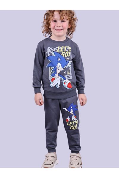 LİLLYPİCCA Boy's Character Printed Crew Neck Tracksuit Set