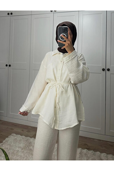 Needleprrive Müslin gömlek pantolon takım