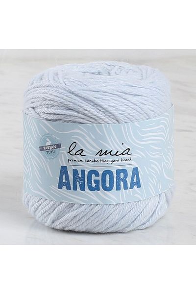 Kuzgun Online Shop La Mia Angora Ice Blue Χέρι Πλεκτό Νήμα - L128 - 34214