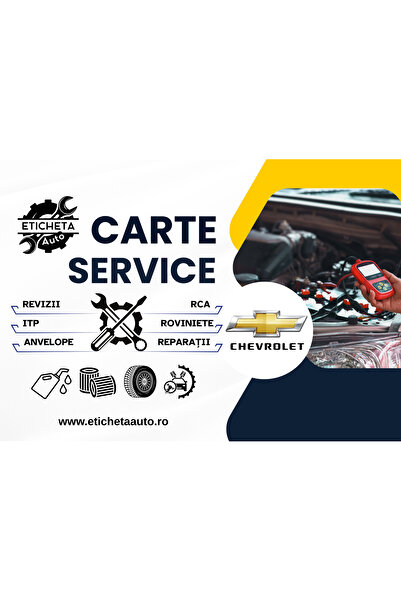 Eticheta Auto Carte service Chevrolet