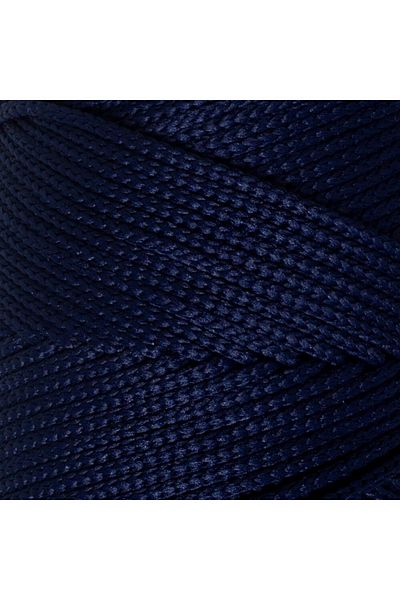 shop Loren Polyester Soft Macrame Dark Navy Hand Knitting Yarn - Lm030 - 34436