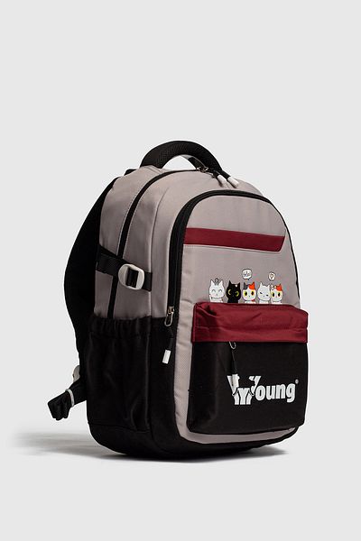 Fiyaka Young 51943 School Backpack Student Daily Travel Holiday Sports Walking Outing Black
