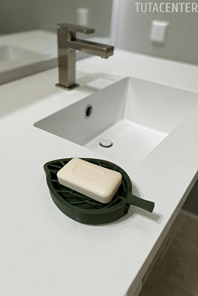 TUTACENTER YAPRAK MODEL SABUNLUK - SU TUTMAZ SABUNLUK - TAHLİYELİ KATI SABUNLUK