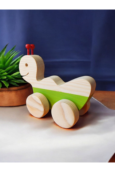 websunday Wooden Toy Caterpillar Natural Handmade Toy