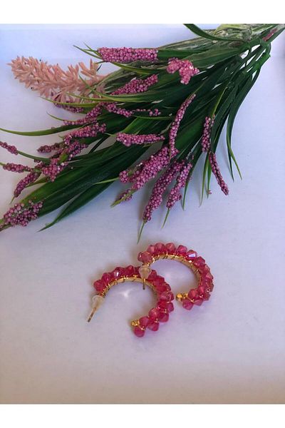 DOĞALYA Women's Crystal Stone Earrings