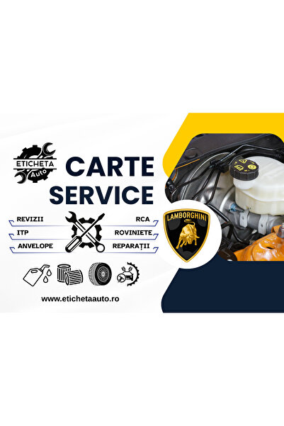 Eticheta Auto Carte service Lamborghini