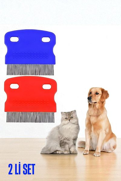 Transformacion Cat Dog Lice Flea Comb Metal Tip Lice Comb 2 Pcs Set 721890
