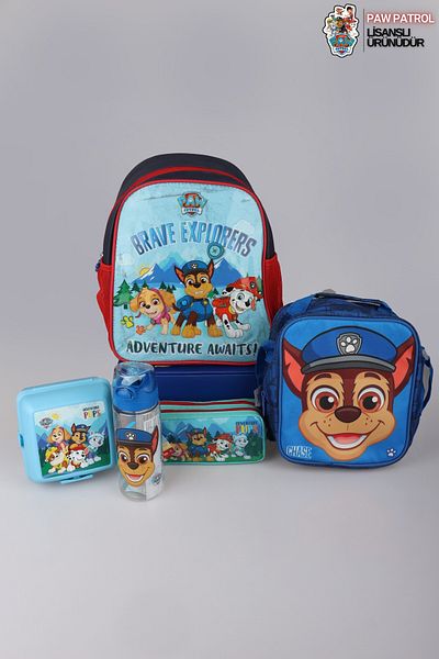 PAW PATROL New Season Licensed with Dekomus Paw Patrol 32 cm Single Compartment Small Size Kindergarten, Lunch with Thermoses and