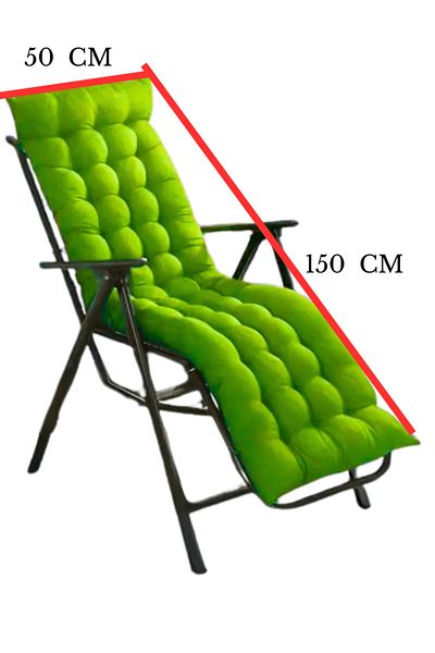 MoMMe Chair Mattress Long Model 50X150 cm Green