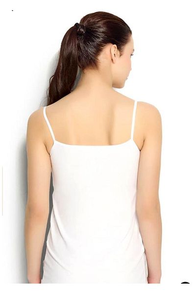Star Fashion Maternity tank top, made of 100% cotton, with thin straps and lace