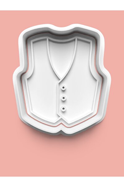 AKTASTORE قالب بسكويت وقماش للحلوى على شكل سترة 0385-3