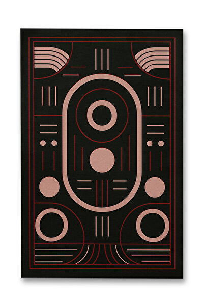 Rugs Modern Halı Σειρά Nora Σκούρες Αποχρώσεις Αφηρημένα Σχήματα Λεπτομερής Δ...