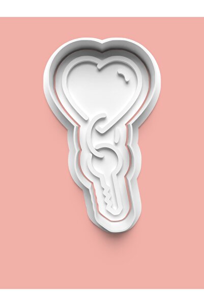 AKTASTORE قالب كوكيز على شكل قلب ومثلجات