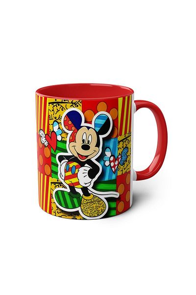 DUBLEMETRE Cute Mouse Printed Mug