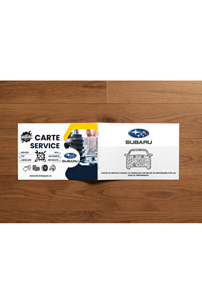 Eticheta Auto Carte service Subaru