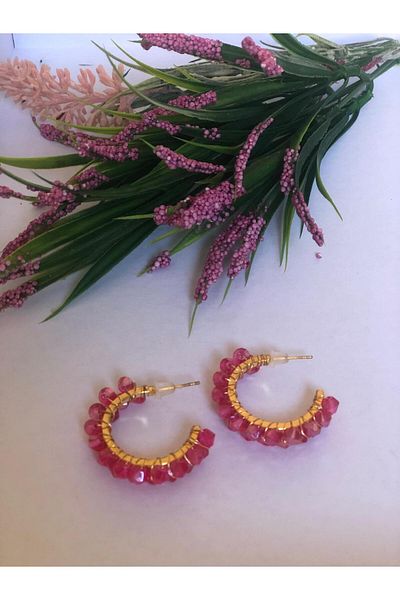 DOĞALYA Women's Crystal Stone Earrings
