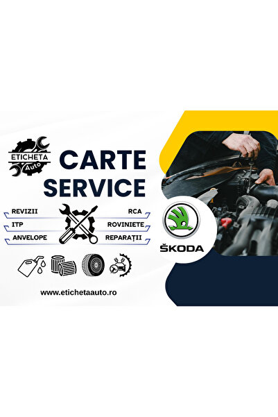 Eticheta Auto Carte service Skoda