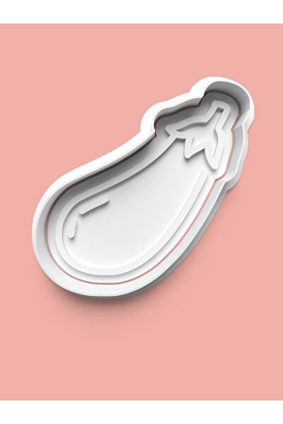 AKTASTORE قالب بسكويت الباذنجان وقالب عجينة السكر 0386-3