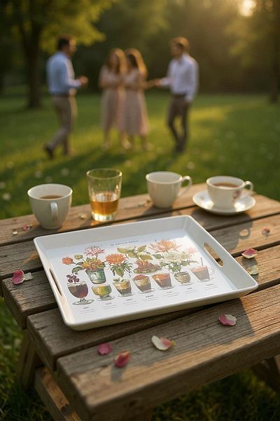 Revello Tray. Gift Engagement Wedding Tray Modern and Stylish Design, Shipped on the Same Day