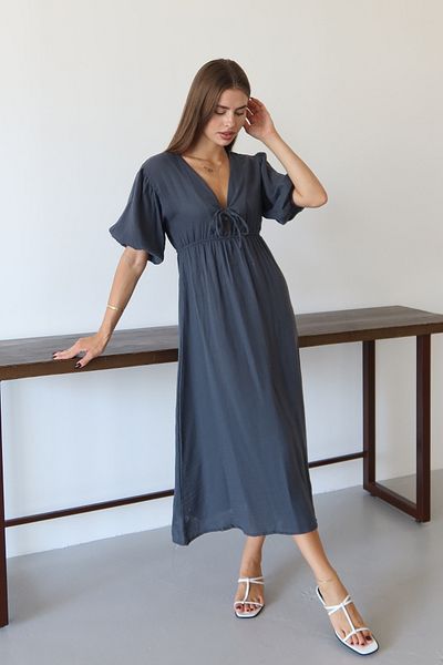 Balenbi Women's Basic Front Tie Muslin Dress 1105