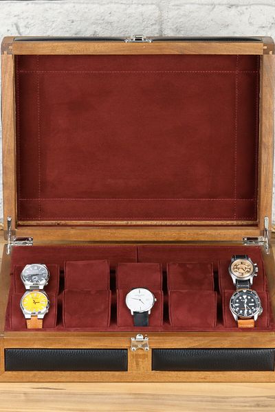 Onywatch 10 Watch Box Wooden Watch Box Leather Watch Box Watch Collection Box Watch Box