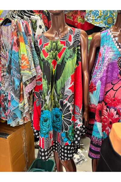 Gloryland Rochie colorată, de vară, midi, diverse imprimeuri