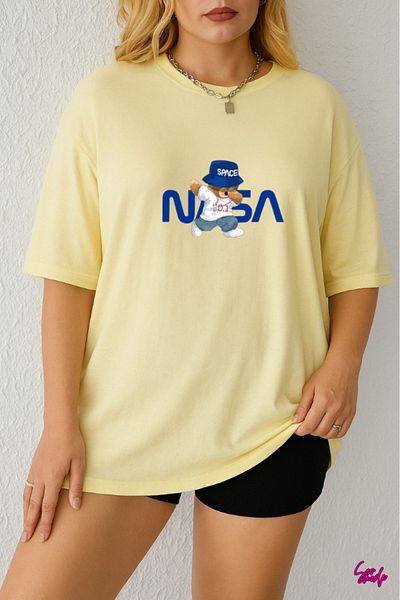 SevMode In Cart 6 and Above Purchases Get 1 T-Shirt as a Gift - Nasa Printed Large Size T-Shirt