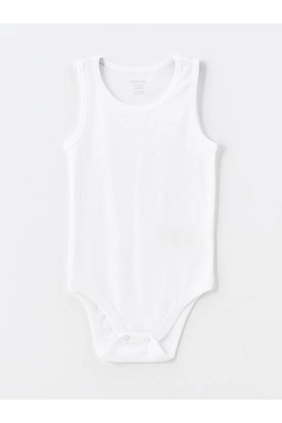 LC Waikiki Crew Neck Basic Baby Girl Snap Body 2-Piece