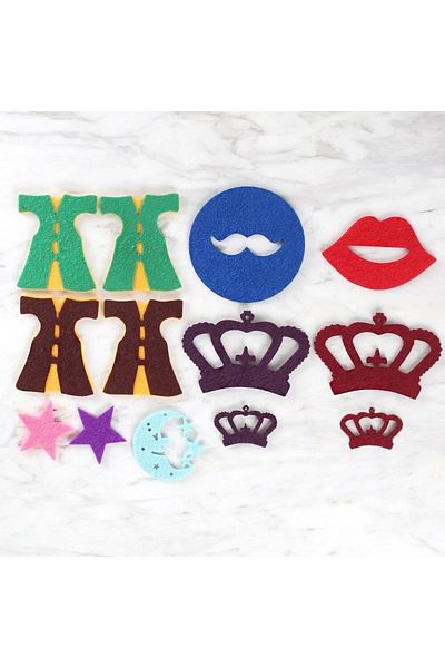 TİCARETSEPETİM Loren 10 Pack Party Concept Felt Set-2