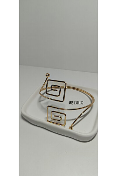 Fashion Jewellery Gold Square Geometric Pazu Bracelet