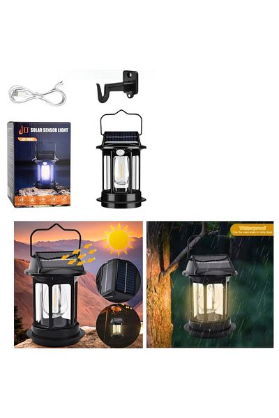 victiny Lampa Solara LED 15x10cm Multifuncionala, Model Felinar Incarcare USB Engros