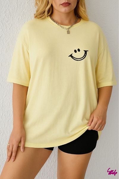 SevMode 1 T-Shirt Is a Gift for Purchases of 5 or More in the Cart - Smile Printed Large Size T-Shirt