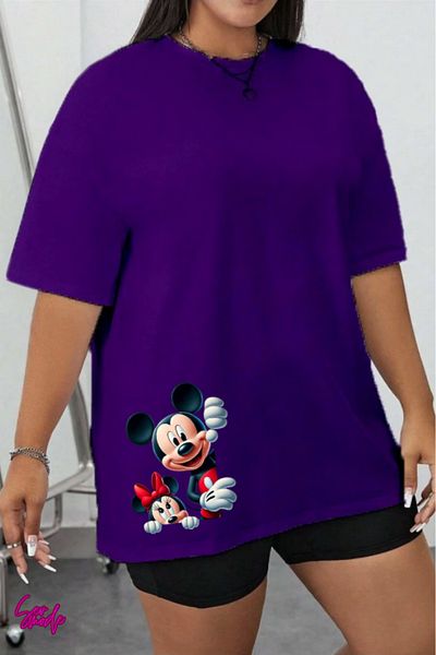 SevMode Cartoon Character Printed Large Size T-Shirt